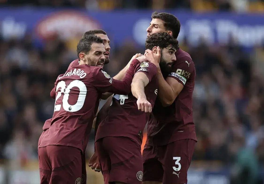 aoa体育馆-曼城客场逆转狼队，继续领跑积分榜